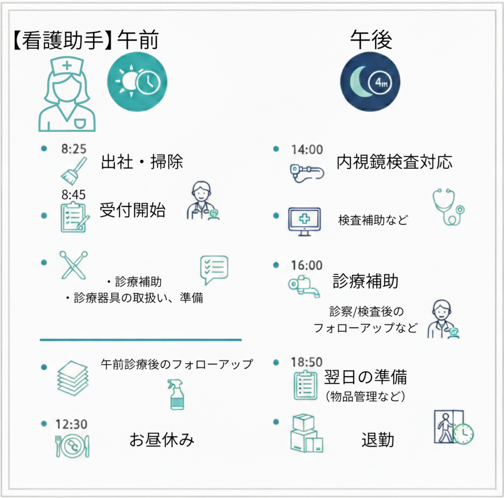 1日の流れ_看護助手